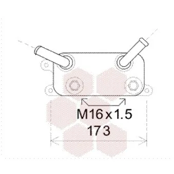 Radiateur d'huile de boîte automatique VAN WEZEL 58003310