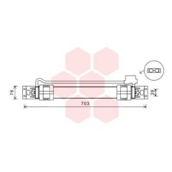 Radiateur d'huile de boîte automatique VAN WEZEL 58003315