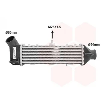 Intercooler, échangeur VAN WEZEL 58004136