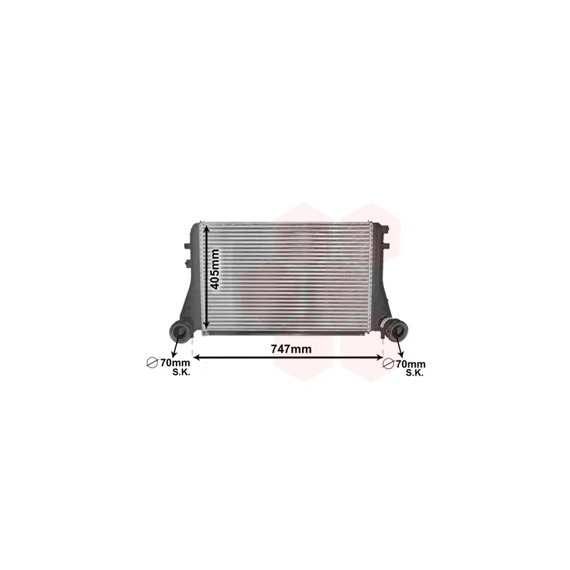Intercooler, échangeur VAN WEZEL 58004227