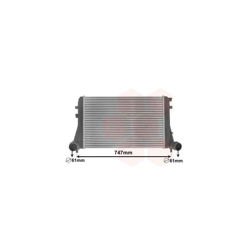 Intercooler, échangeur VAN WEZEL 58004306