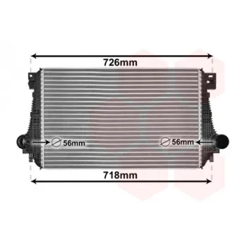 Intercooler, échangeur VAN WEZEL 58004368