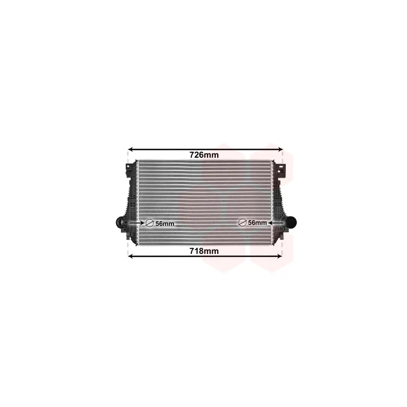 Intercooler, échangeur VAN WEZEL 58004368
