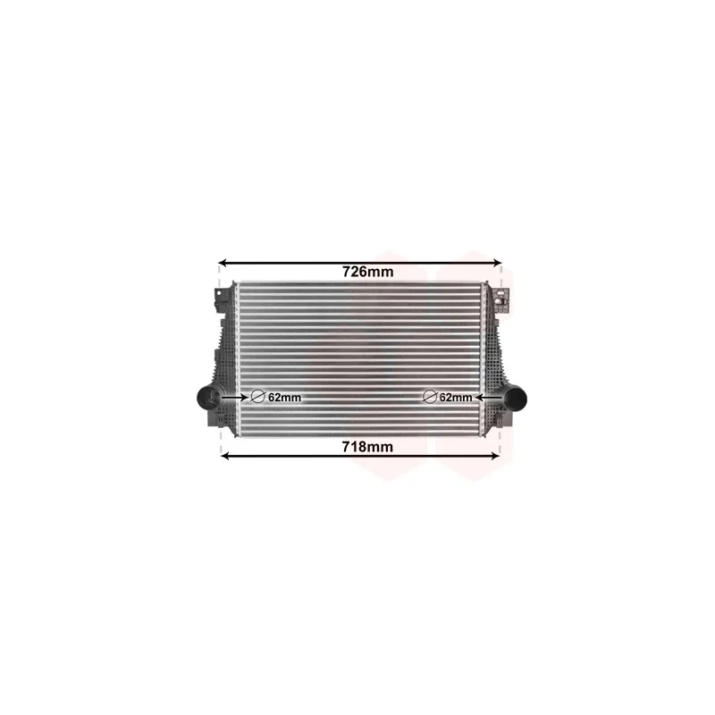 Intercooler, échangeur VAN WEZEL 58004371