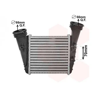 Intercooler, échangeur VAN WEZEL 58004372