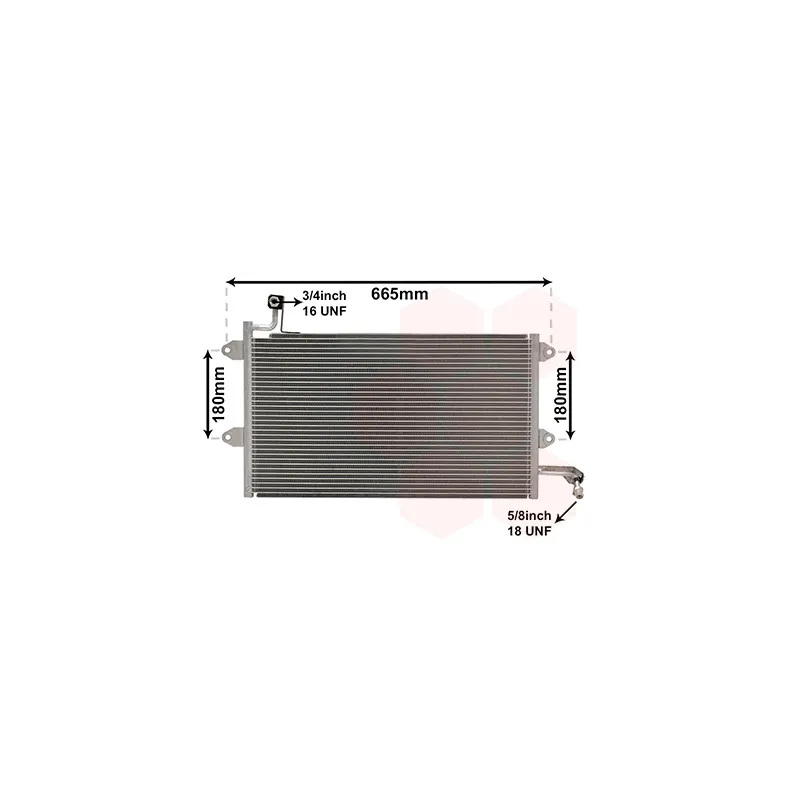 Condenseur, climatisation VAN WEZEL 58005137