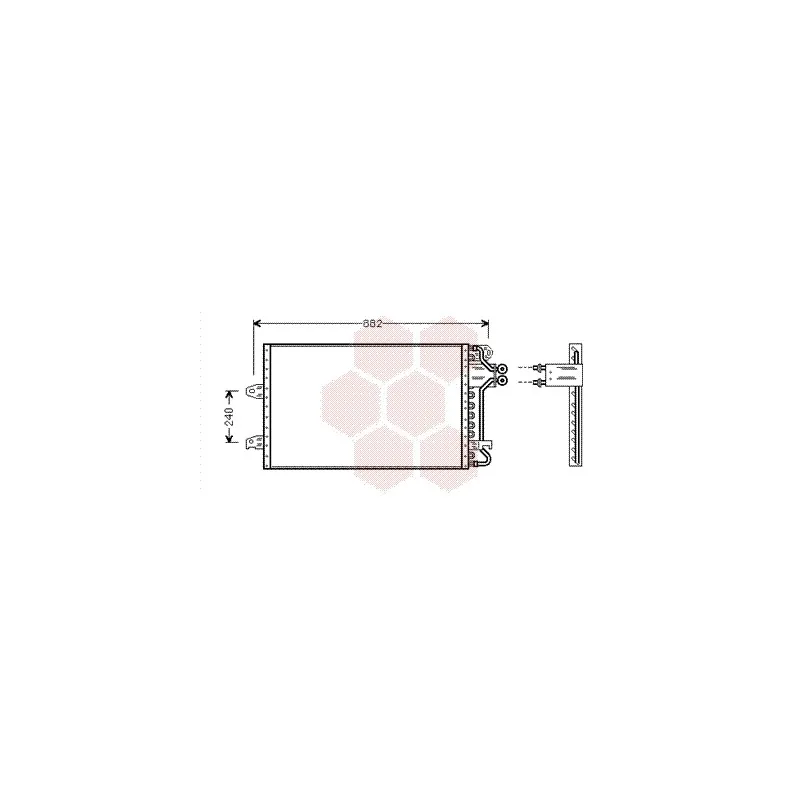 Condenseur, climatisation VAN WEZEL 58005140