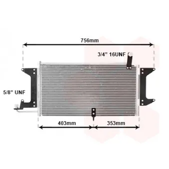 Condenseur, climatisation VAN WEZEL 58005141