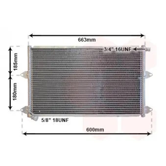Condenseur, climatisation VAN WEZEL 58005144