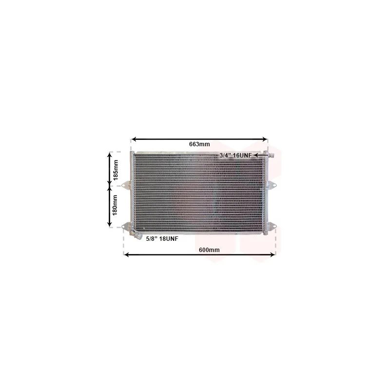 Condenseur, climatisation VAN WEZEL 58005144