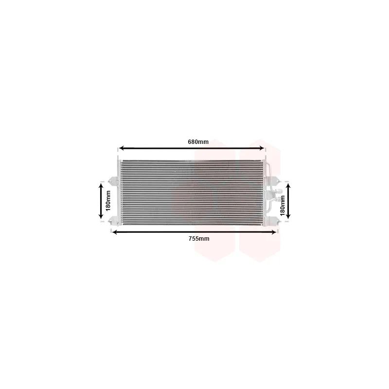 Condenseur, climatisation VAN WEZEL 58005145