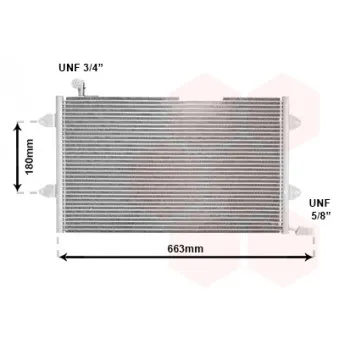 Condenseur, climatisation VAN WEZEL 58005146