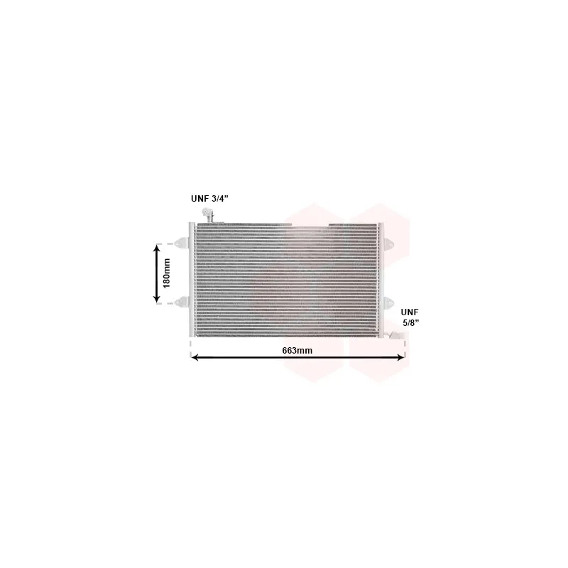 Condenseur, climatisation VAN WEZEL 58005146