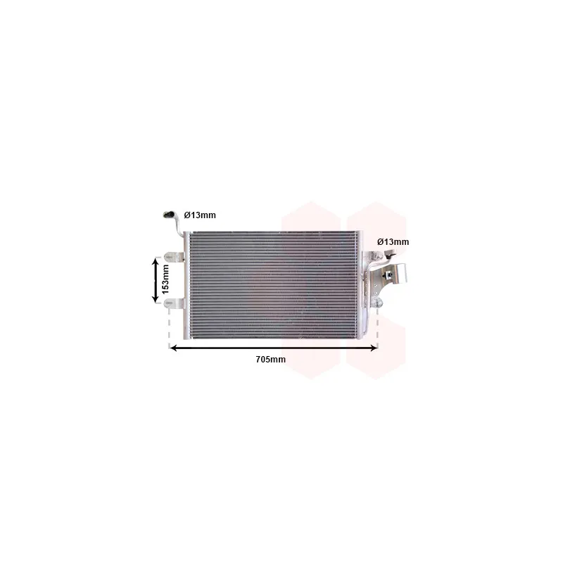 Condenseur, climatisation VAN WEZEL 58005181