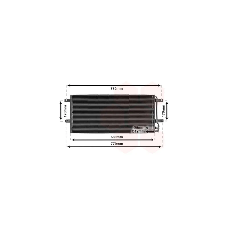 Condenseur, climatisation VAN WEZEL 58005197