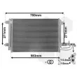 Condenseur, climatisation VAN WEZEL 58005209 - Visuel 1