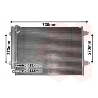 Condenseur, climatisation VAN WEZEL 58005225