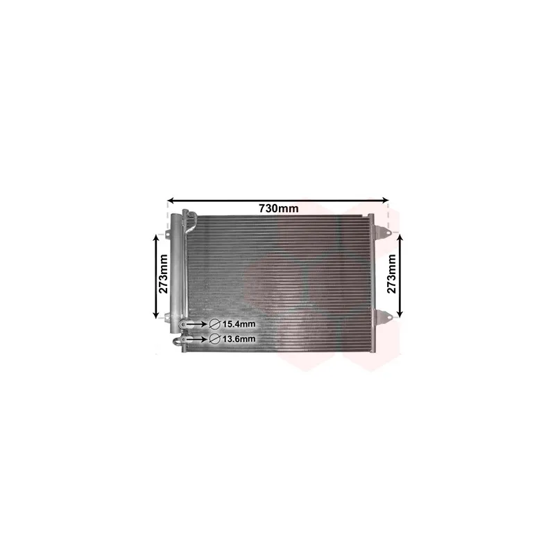 Condenseur, climatisation VAN WEZEL 58005225