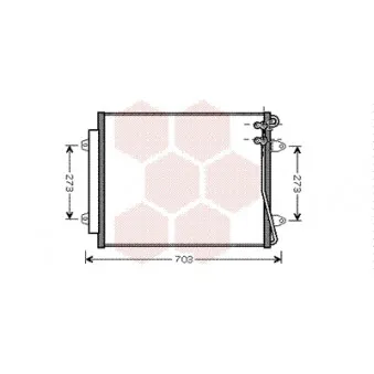 Condenseur, climatisation VAN WEZEL 58005226