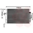 Condenseur, climatisation VAN WEZEL 58005277 - Visuel 1