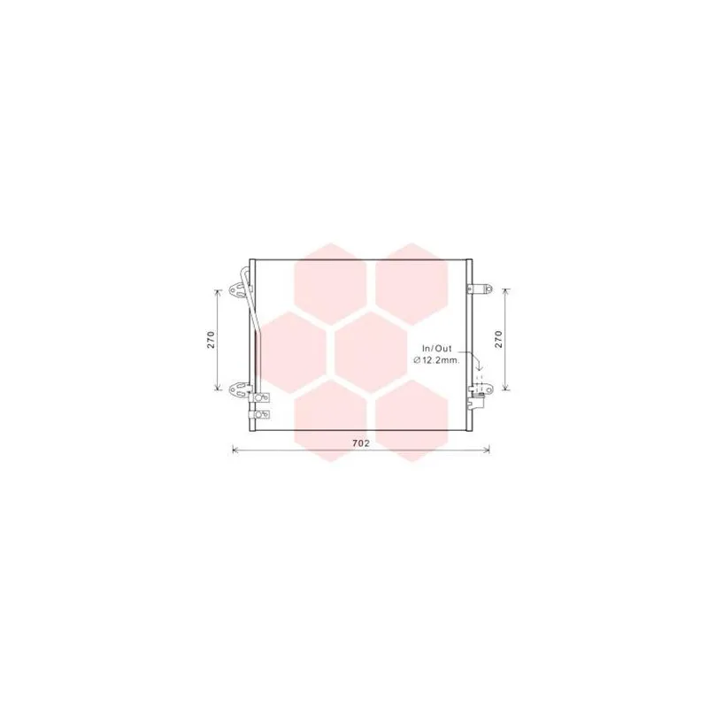 Condenseur, climatisation VAN WEZEL 58005322