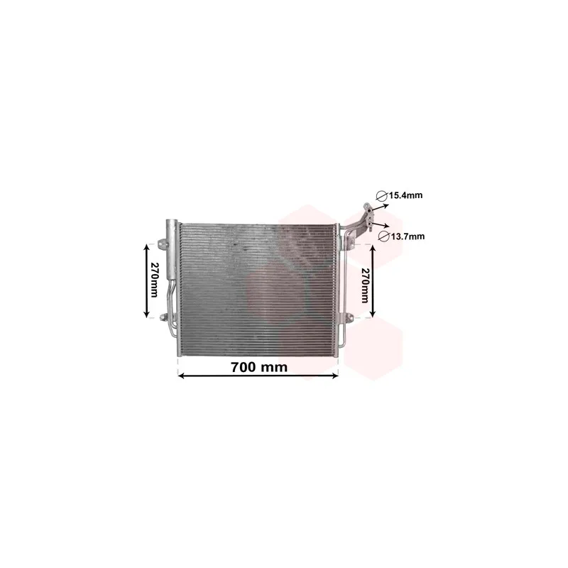 Condenseur, climatisation VAN WEZEL 58005324
