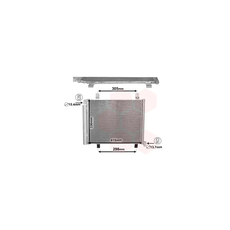 Condenseur, climatisation VAN WEZEL 58005327