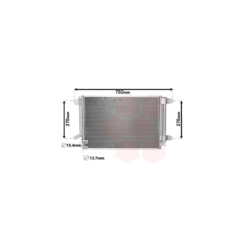 Condenseur, climatisation VAN WEZEL 58005330