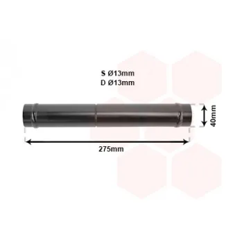 Filtre déshydratant, climatisation VAN WEZEL 5800D021