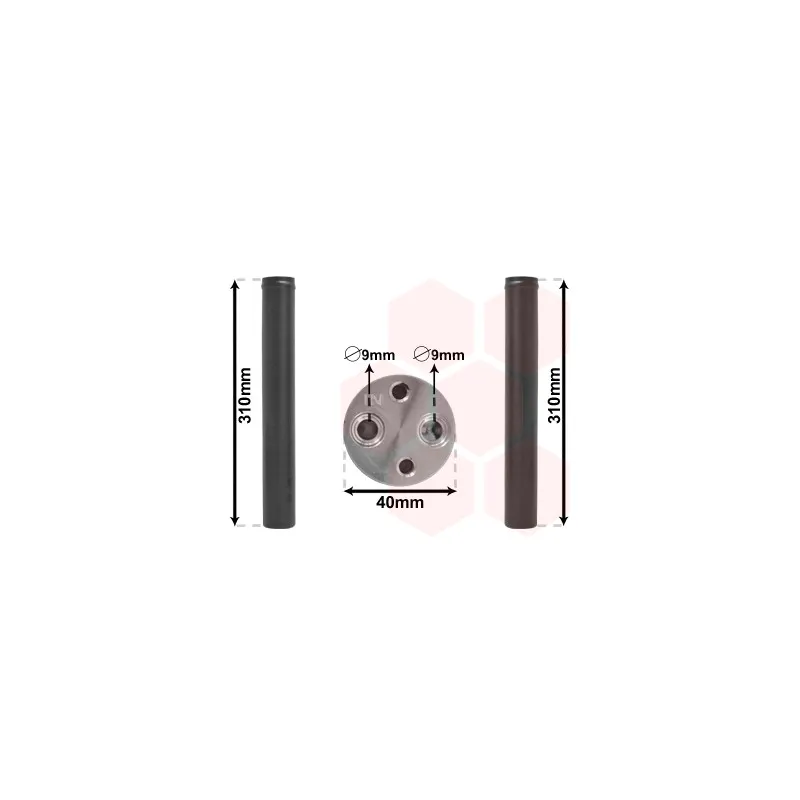 Filtre déshydratant, climatisation VAN WEZEL 5800D073