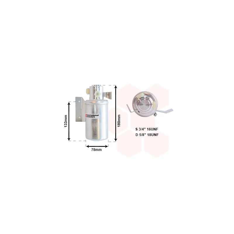 Filtre déshydratant, climatisation VAN WEZEL 5800D166