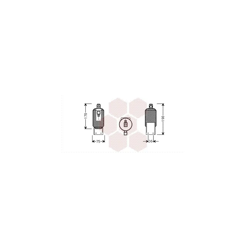 Filtre déshydratant, climatisation VAN WEZEL 5800D292
