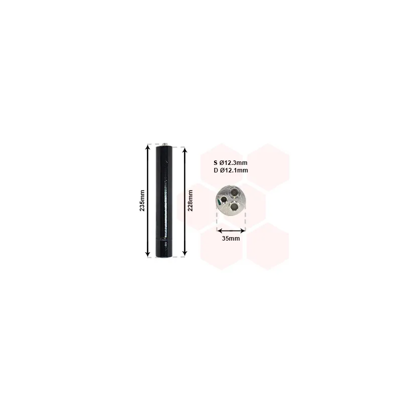 Filtre déshydratant, climatisation VAN WEZEL 5800D297