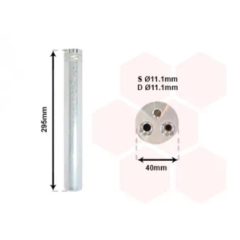 Filtre déshydratant, climatisation VAN WEZEL 5800D304