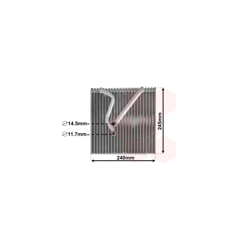 Évaporateur climatisation VAN WEZEL 5800V241