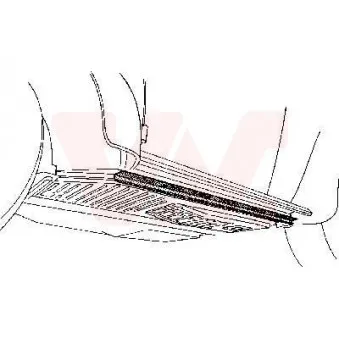 Plancher de carrosserie VAN WEZEL 5801.09
