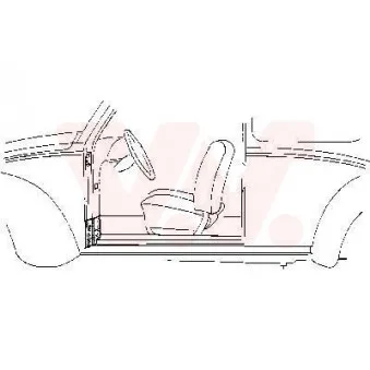 Porte, Carrosserie avant droit VAN WEZEL 5801.52