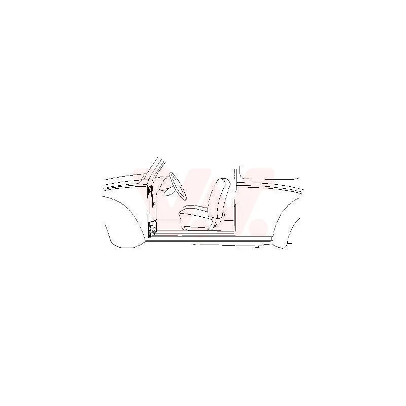 Porte, Carrosserie avant droit VAN WEZEL 5801.52