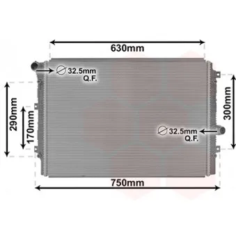 Radiateur, refroidissement du moteur VAN WEZEL 58012713