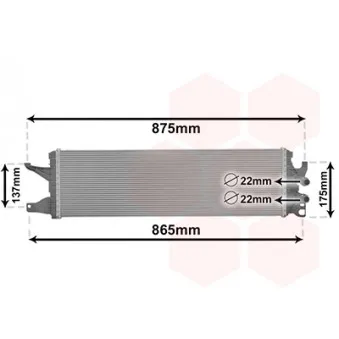 Radiateur, refroidissement du moteur VAN WEZEL 58012722