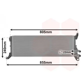 Radiateur, refroidissement du moteur VAN WEZEL 58012723