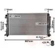 Radiateur, refroidissement du moteur VAN WEZEL 58012735 - Visuel 1