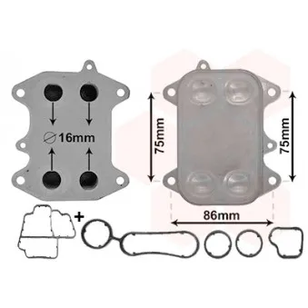 Boîtier, filtre à huile VAN WEZEL 58013700