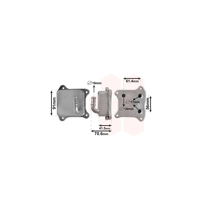 Radiateur d'huile VAN WEZEL 58013702