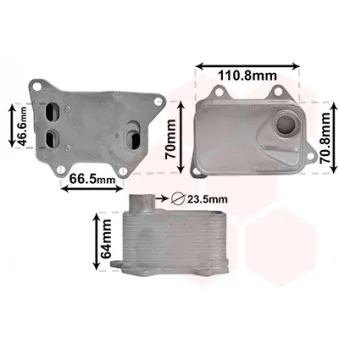 Radiateur d'huile VAN WEZEL 58013704