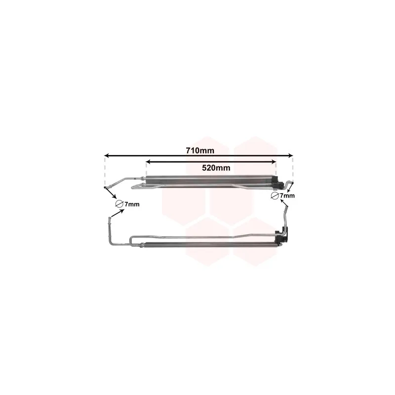 Radiateur d'huile, direction VAN WEZEL 58013708
