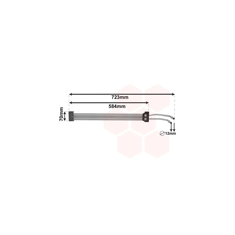 Radiateur d'huile, direction VAN WEZEL 58013713