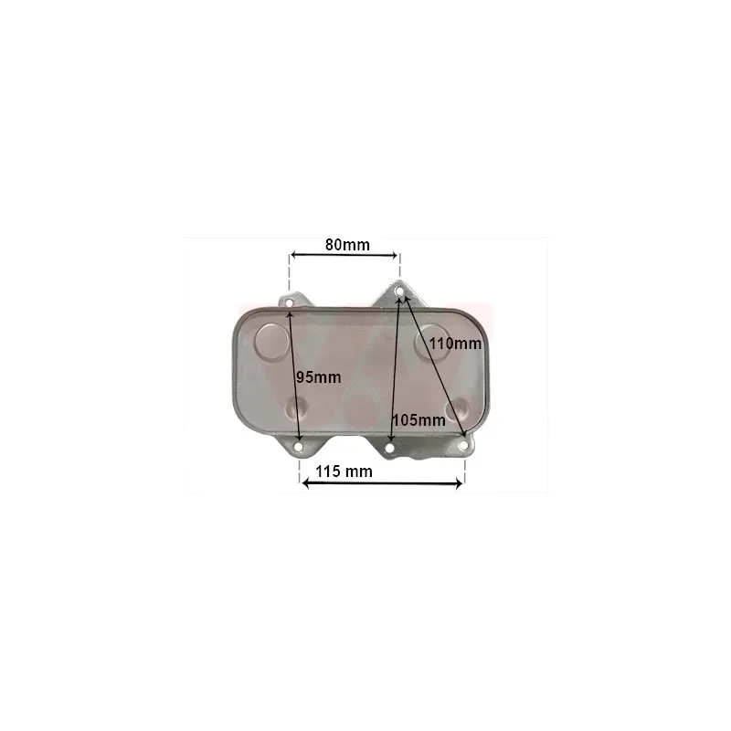 Radiateur d'huile VAN WEZEL 58013717