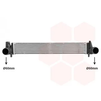 Intercooler, échangeur VAN WEZEL 58014714