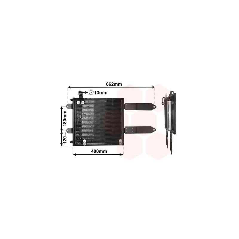Condenseur, climatisation VAN WEZEL 58015178